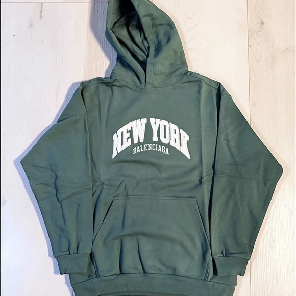 Balenciaga Forest Green Men's Hoodie